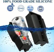 Ice Cube Tray Silicone Ice Mold For 40 Oz Tumbler Hollow Cylinder Design With Lid And Bin Perfect Fit For Cup H2.0 Reusable Ice Tray,11114390 - 黑色 - 查看 6