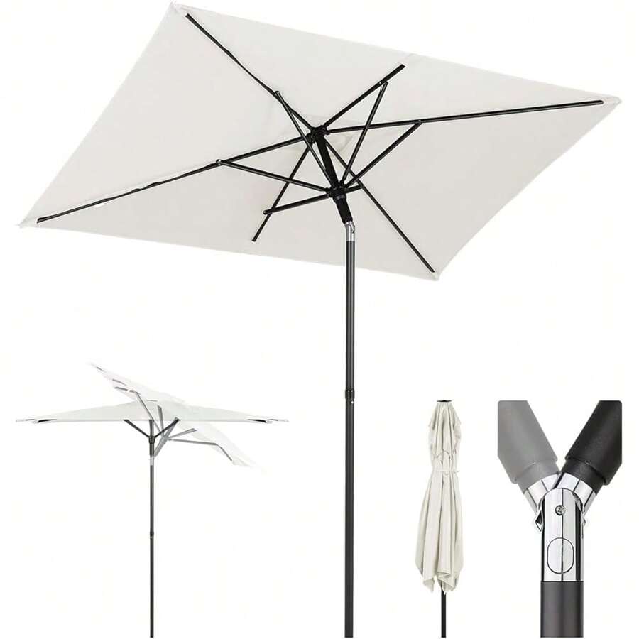 Outdoor Parasol, Stand And Base