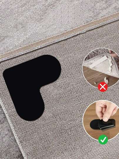 1 pièce/4 pièces/8 pièces/10 pièces Autocollants de tapis en PU lavables : Tapis de salon/Tapis d'entrée de salle de bain antidérapants, convenant à tous les ménages pour réutiliser la décoration de la chambre, de la cuisine, du salon. Accessoires de cuisine. Décoration de chambre. Carrelage de sol. Revêtement de sol. Carrelage de sol autocollant. Carrelage de sol à coller.