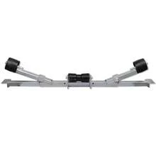 vidaXL Boat Trailer Bottom Support Bracket With Keel Rollers - Silver - View 5