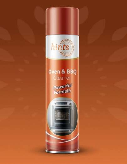 Hints Oven & BBQ Cleaner, Removes Food & Grease Stains Fast From Ovens & Grills, 300ml, Pack Of 2