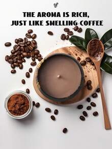 Coffee Tin Scented Candle, Home Decor, Long-Lasting Soy Wax Candle Tin, Smokeless Sandalwood/Coffee/Lavender Scented Candle, Portable Candle Suitable For Birthday, Valentine's Day, Mother's Day, Thanksgiving, Wedding Gifts