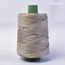 1件6mm超粗轻质冰麻线粗空心冰丝线手工编织钩花夏季清凉帽帽袋靠垫夏季专用线 - 彩色 - 查看 15