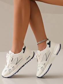 ZKBBO Women's Casual Sneakers Breathable Mesh Comfy All-Match Fitness Walking Shoes