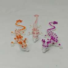 3D Printed Fluorescent Rainbow Cherry Blossom Dragon | 15cm, Premium PLA Material | Desktop Ornament, Gift For Fantasy Enthusiasts | Ideal For Easter, Birthdays, Halloween, Christmas & Thanksgiving(Eye Color May Vary By Batch) - Multicolor - View 9