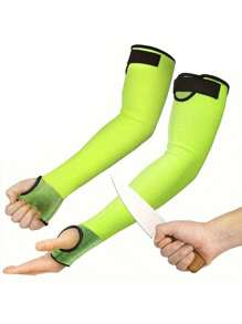 1 Pair Of Cut Resistant Sleeves With Thumb Holes, Level 5 Protection, Cut Resistant Safety Arm Sleeves, Arm Protectors, Gardening Arm Sleeves, Gardening Gloves, Welding Gloves