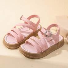 Kids Flat Sandals - Pink - View 3