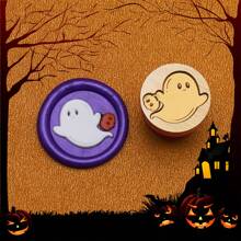 Série mignonne de sorcière et de squelette pour Halloween 15 mm Mini Cachet de cire - Parfait pour les lettres d'amour, les invitations, les cartes de fête, les journaux, le scrapbooking, les bricolages