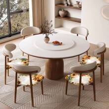 1/4/6/40 piezas Cubiertas de silla de fibra de leche estirables y extraíbles con estampado de hojas de otoño, girasoles y calabazas, para restaurante, cocina, comedor, hotel - Fundas de cojín de silla cuadradas extraíbles y suaves