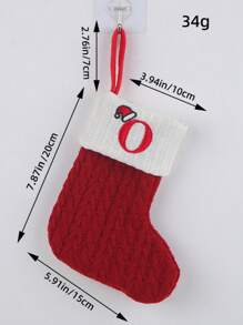 2 PCS Knit Monogram Stockings, Stockings Small Xmas English Letters Hanging Stockings Socks Double Sided Fireplace Hanging Stockings For Party Decoration New Year Party Gift Favors Supplies,Personalized Initial Stocking, Family Holiday Xmas Party Decor Birthday,Christmas, Decor 2025 Home Decor Christmas Decorations Room Decor Winter