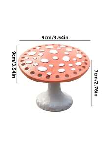 1 Giá để bông tai hình nấm cho ngày lễ tình nhân trở lại trường - Đỏ - Xem 12