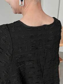 FRIFUL Women's Casual Solid Color Textured Loose Sweatshirt, Autumn,Long Sleeve Tops,Ruffle