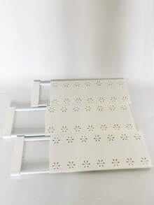 3 Pieces Widened Adjustable Hole-Free ABS+TPR Modular Storage Shelf Industrial Style Telescopic Non-Slip Design (Heavy Duty Load-Bearing Multi-Scene Storage) Storage Partition Kitchen Partition Board Closet Bathroom RV God (Housewarming Gift/Christmas Season/Four Seasons Travel Gear) - Multicolor - View 10