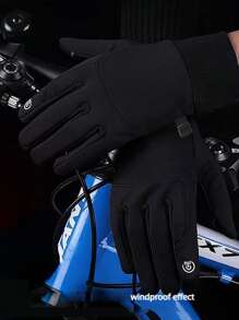 Męskie zimowe, ciepłe rękawiczki rowerowe, modne, męskie, antypoślizgowe, ocieplane rękawiczki, odpowiednie do uprawiania sportu, jazdy na nartach i biegania