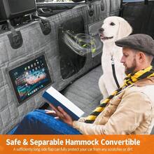 Dog Seat Cover,Waterproof Pet Seat Cover With Mesh Visual Window &Amp; Seat Belt Opening &Amp; Storage Pockets,Wear-Proof Dog Back Seat Hammock For Cars, Trucks And SUV - 147 X 137 Cm…