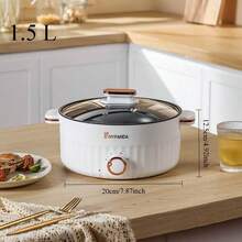 RAF 1.5L/3L Portable Multi-Function Electric Rice Cooker, Dual-Layer Hot Pot, Mini Non-Stick Cookware For Home Kitchen Appliances