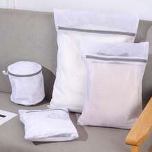 1/4/8pcs Zipper Cloth Laundry Bags, Thick Mesh Storage Bags, Portable Shoe Washing Bags, Lingerie And Underwear Washing Bags, Polyester Mesh Zipper Bags, Travel Storage Bags, Laundry Protection Garment Sorting Bags