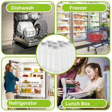 2/4/6/8/10 Stücke klare Plastikflaschen, wiederverwendbare Mini-Saftflaschen mit Deckel, kleine leere Getränkebehälter, auslaufsicher. Für Saft, Milch, Smoothies, Eiskaffee, Fruchtshakes, Soßen, Sirupe und andere Getränke zur Aufbewahrung. Kann Ihren unterschiedlichen Bedürfnissen und Ersatzbedarf erfüllen. - Verschiedenfarbig - Übersicht 8