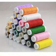 Organizador de plástico transparente de 42 ranuras para hilos y manualidades con etiquetas de compartimentos - Almacenamiento portátil compacto para carretes, hilos, agujas - Manualidades DIY, hogar, suministros de arte (Blanco/Rosa/Azul), Accesorios de costura, Organización del hogar, Compartimentos etiquetados, Material duradero