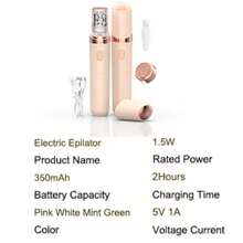 Conduroma 女士面部脱毛器可充电，女士腿部/面部/比基尼/手臂脱毛器，女士电动剃须刀，光滑肌肤