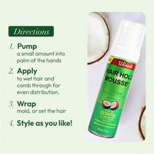 100/207ML Olive Oil Enriched Hair Hold Mousse - Long-Lasting, Anti-Frizz, Moisturizing Formula For Normal Hair - Perfect For Curly Hair Styling And Humidity Control