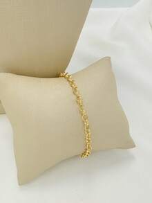 Women's Necklace + Bracelet Chain Kit With Antique Coin In 18k Gold Plating - Vàng - Xem 8