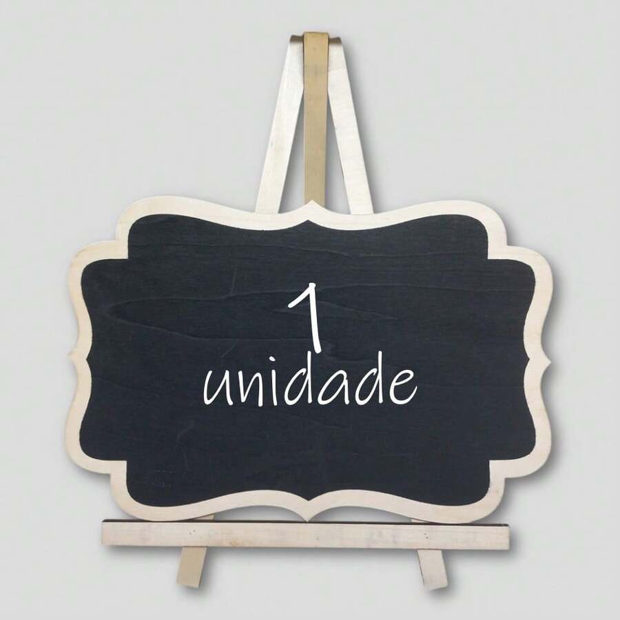 1 à 7 unidades Lousa Cavalete 35x30cm Decoração - 1 unidade 35x30 - Visão 1