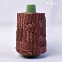 1件6mm超粗轻质冰麻线粗空心冰丝线手工编织钩花夏季清凉帽帽袋靠垫夏季专用线 - 彩色 - 查看 13