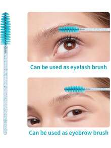200PCS/100PCS/50PCS Disposable Mascara Wands Eyelash Brush Spoolies For Eyebrow Eye Lash Extension Red,Eyebrow Brush,Eyeshadow Brush,Spoolie,Spoolie Brush,Giveaways - Multicolor - View 3