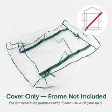 Portable Mini Greenhouse Tent – Clear Cover For Indoor & Outdoor Plants (No Rack)