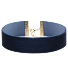 1-3-5件套夸张蓬松针织腰带，毛绒颈链，欧美风格 - 時尚項圈 - 查看 2