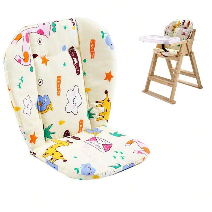 Baby Kids Highchair Cushion Pad Mat Booster Seats Cushion Pad Mat Feeding Chair Cushion Pad Stroller Cushion Mat Cotton Fabric Baby Stroller Seat Soft Cushion Kids Pushchair Car Cart High Chair Seat Trolley Soft Baby Stroller Cushion Pad Accessories