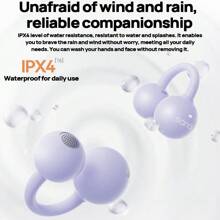 sanag F20S Pro 骨传导运动耳机，开放式设计，蓝牙低延迟，智能动态调谐立体声质，稳固贴合，不易脱落，墨黑色