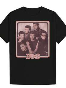 Men's Black Summer Short Sleeve T-Shirt With Vintage Graphic Print Of Funny Bands, Y2K Essential Collection, Inappropriate Anime, Horror, Dark Humor, Band Theme, Gift For Men - 黑色 - 查看 7