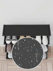 1 Pieza Estantería para Zapatos con Diseño en Z de 4 Niveles, Ensamblaje Fácil sin Herramientas, Instalación Sencilla, Adecuado para Entrada/Pasillo/Dormitorio/Baño, Diseño de Pie Ahorrador de Espacio, Estantería para Almacenamiento de Zapatos, Diseño Apilable, Esencial Multifuncional para el Hogar y Dormitorio, Decoración de Habitación, Estantería para Zapatos, Estante, Almacenamiento de Zapatos, Opciones de Color Negro/Rosa/Blanco, Vuelta al Colegio