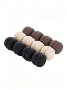 8pcs Magnetic Scarf Clips, Classic Round Glossy & Matte Secure Scarf Pins, Colorful Multi-Purpose Clips Suitable For Women's Clothing & Scarves, Small Scarf Clips With Magnets For Dresses - Multicolor - View 15