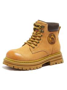 CAMEL CROWN Outdoor Damenschuhe Herbst Martin Stiefel Damenstiefel Britische Schneestiefel