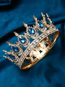 1 pièce Accessoire de couronne de mariée européenne pour robe de mariée, article pour anniversaire et cadeau pour adulte. Accessoires de la Saint-Valentin - Argent - Voir 9
