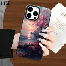 Funda protectora para phone (1 unidad) con orificios grandes, diseño de manglar. Compatible con phone 16 Pro, 16, 15 Pro, 14, 14 Plus/14 Pro, 13, 13 Pro, 12 Pro y series 11/11 Pro. Ideal para cumpleaños y celebraciones. - Negro - Ver 2