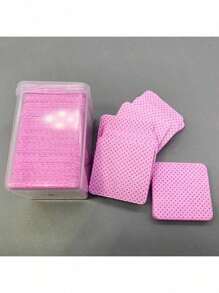 50/200片装卸甲油棉片、美甲及睫毛延长用品、卸睫毛胶湿巾、清洁棉片、卸甲油清洁棉片