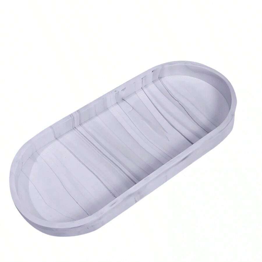 Óvalo jaspeado mediano - Gris - Ver 1