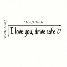 1pc Safety Tips Waterproof Decorative Car Stickers