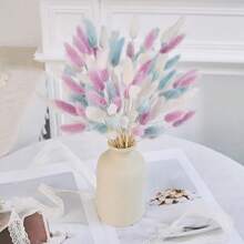 90pcs Artificial Rabbit Tail & Pampas Grass Decor Set - Ideal For Weddings, Home, And Rustic Parties DIY Table Centerpieces For Christmas, Halloween, Thanksgiving & Autumn Harvest