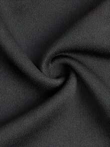 G59 Pattern Hoodie, Men's Round Neck Short-Sleeved Hoodie, Comfortable And Breathable, Casual Style Daily Outdoor Wear. A Stylish Choice For G59 Fans, Ideal For Exploring The City, Hanging With Friends, Or Attending Events, Showcasing Your Love For The Brand With Its Distinctive Pattern. - Black - View 6