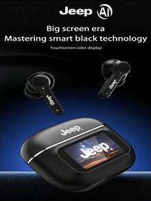 JEEP EW118Puls AI 翻译触摸屏 TWS 耳机高清通话降噪耳机 HiFi 立体声入耳式麦克风耳塞