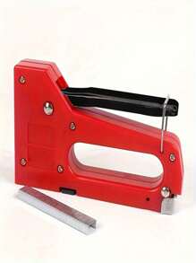 1 Set Plastic Manual Nail Gun Kit, Includes 100pcs Nails - For DIY, Binding Light Items, Compatible With 4-8mm Nails, Battery-Free