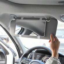 Oglindă machiaj pentru interior auto, Oglindă machiaj cu parasolar, Oglindă retrovizoare auto, Bandă elastică ultra-subțire, Oglindă din sticlă de înaltă definiție