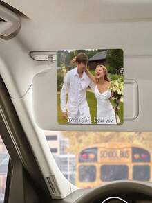 Clip personalizado para visera de sol de coche de acrílico, clip para visera de sol de coche con foto personalizada, decoración personalizada para coche, espejo de maquillaje personalizado para coche, foto personalizada para coche, regalo de cumpleaños personalizado, regalo de Navidad, regalo de San Valentín, regalo de aniversario, regalo de pareja, regalo del Día de la Madre, regalo del Día del Padre, regalo conmemorativo de mascota, regalo de Año Nuevo, adecuado para conductores, novios, novias, padres - Multicolor - Ver 5