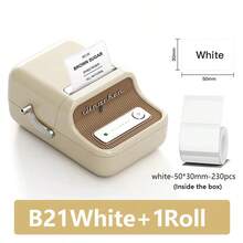 Máy in nhãn NIIMBOT B21, máy in ảnh không dây Bluetooth, khổ in rộng 20-50mm, máy in nhãn nhiệt, thích hợp cho doanh nghiệp nhỏ, in địa chỉ, logo, quần áo, thư từ, nến, trang sức và quà tặng. - Nhiều màu - Xem 8