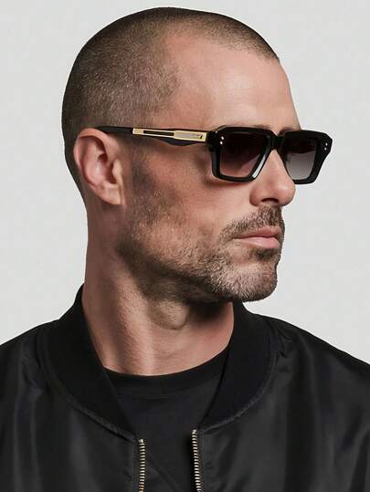 SeeBand 男女款矩形时尚眼镜时尚方形框架时尚眼镜 90 年代复古设计师墨镜